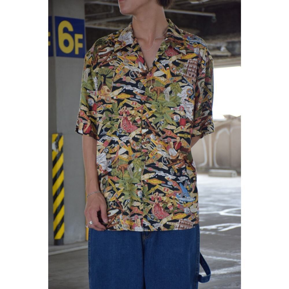 Reyn Spooner Vintage Egyptian Cotton Cigar Hawaiian Button-Up Shirt Men's L